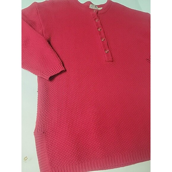Vintage Stefano International Red Chunky Knit Christmas Sweater Sz M - Picture 5 of 10